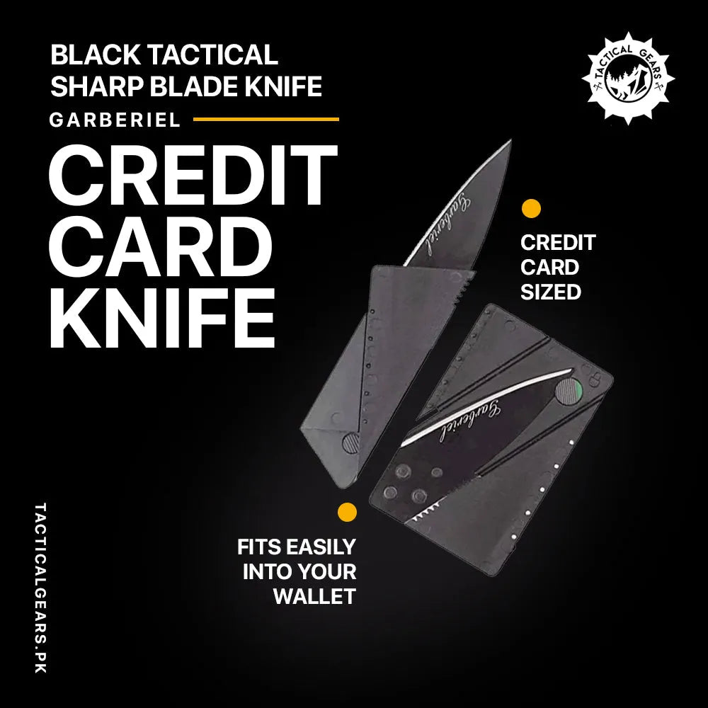 Credit Card Folding Safety Knife – Ultra Slim Pocket Survival Tool
